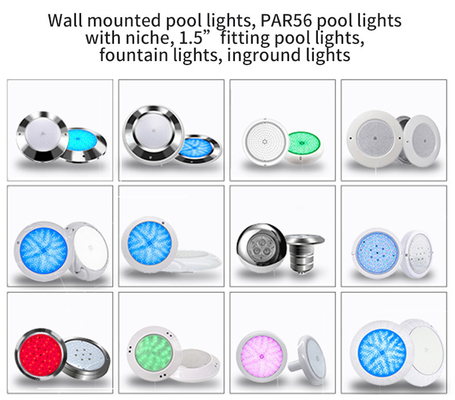 Luz subacuática IP68 de la piscina del soporte LED de la pared del cambio del color claro de la piscina de 12V LED