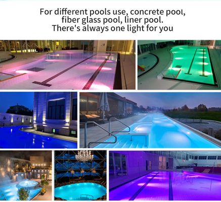 Luces para las piscinas de la fibra de vidrio, luces cambiantes de SMD2835 12V de la piscina del color del RGB LED
