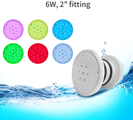 IP68 luz 6W de la piscina de la fibra de vidrio de la prenda impermeable LED respetuosa del medio ambiente